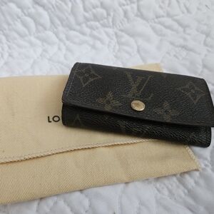 Louis Vuitton Black and Gold Monogram Wallet